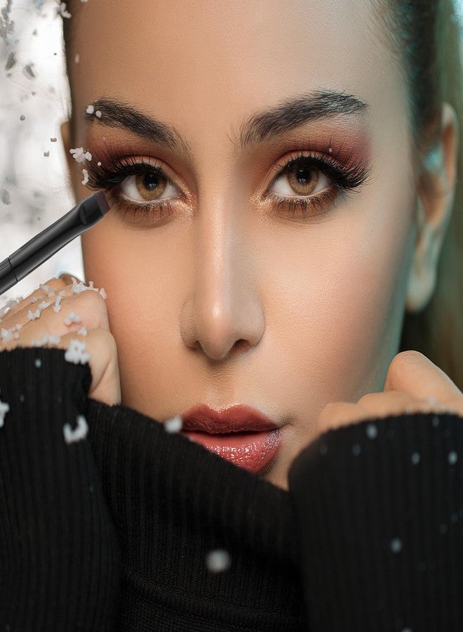 Styquenzer مجموعة فرش تحديد العيون، 8 قطع، فرشاة جل مسطحة بزاوية، فرشاة تحديد عيون دقيقة برأس رفيع للغاية، فرش مكياج عيون مائلة رفيعة للغاية، أدوات مكياج احترافية للنساء والفتيات، أدوات وضع مستحضرات التجميل - Image 5